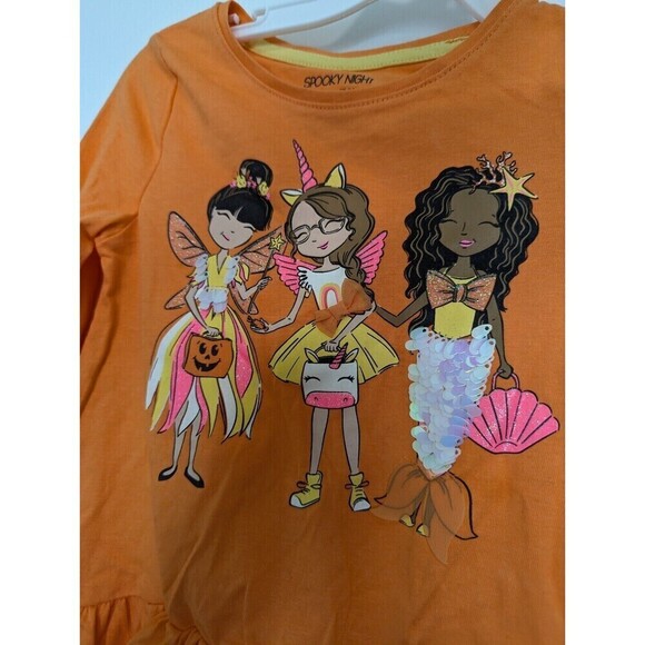 Spooky Night Girls Halloween Costume Outfit Size Small 5 6 - Picture 3 of 8